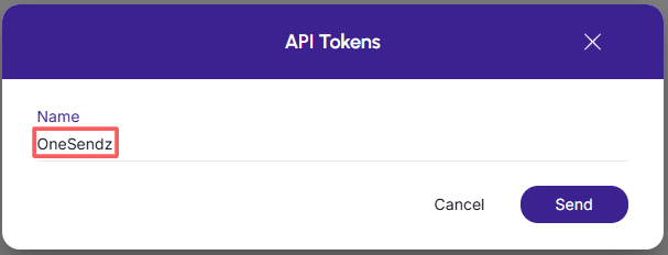 onesendz-api-token.png